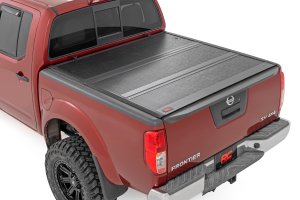 Nissan Frontier Hard Low Profile Bed Cover - Rough Country - Tri-Fold - '05-'21